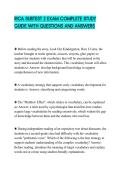 RICA SUBTEST 2 EXAM COMPLETE STUDY GUIDE WITH QUESTIONS AND ANSWERS
