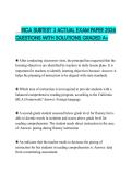 RICA SUBTEST 3 ACTUAL EXAM PAPER 2026 QUESTIONS WITH SOLUTIONS GRADED A&plus;