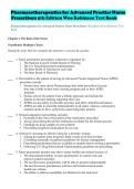 Test Bank for Pharmacotherapeutics for Advanced Practice Nurse Prescribers 5th Ed