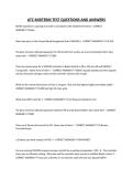 ATC MIDTERM TEST QUESTIONS AND ANSWERS
