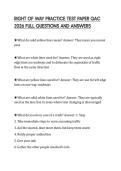 RIGHT OF WAY PRACTICE TEST PAPER QAC 2026 FULL QUESTIONS AND ANSWERS