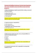 Commercial Building Contractor Practice Exam Questions  and correct detailed answers&lbrace;verified answers&rcub;already  graded A&plus; 