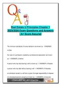 Real Estate U Principles Chapter 1 &ndash; California &ndash; Final Exam Prep 2025&sol;2026 with Verified Answers