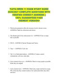 TLETA WEEK 11 EXAM STUDY GUIDE  2026&sol;2027 COMPLETE QUESTIONS WITH  VERIFIED CORRECT ANSWERS &vert;&vert;  100&percnt; GUARANTEED PASS  <NEWEST VERSION> 