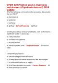 OPSM 330 Practice Exam 1 Questions and Answers &lpar;Top Grade Assured&rpar; 2026 Update&period;