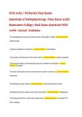 NUR 2063 &sol; NUR2063 Essentials of Pathophysiology Final Exam &ndash; Rasmussen College &vert; Real 2026 Exam Questions with 100&percnt; Correct Answers &vert; Graded A&plus;