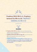   Prophecy PACU RN A v1&comma; Prophecy General ICU RN A v2 &  PROPHECY GENERAL ICU RN A V3 Compiled Documents   Description &Tab;Prophecy PACU RN A v1&colon; Pg 1 This is a set of 73 Terms test for Post-Anesthesia Care Unit nursing skills&comma; focusing on immediate patient