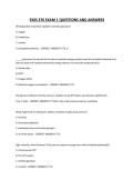 EXSS 376 EXAM 1 QUESTIONS AND ANSWERS