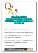 WGU D027 &vert; 325 Exam Questions &vert; Advanced Pathopharmacological Foundations&comma; Endocrine&comma; Neuro&comma; Cardio&comma; GI&comma; Psych &vert; Western Governors University