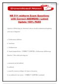 NR 511 midterm Exam Questions with Correct ANSWERS &vert; Latest Update 100&percnt; PASS