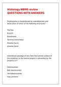 Histology NBME review QUESTIONS WITH ANSWERS