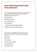 Histo NBME EXAM QUESTIONS WITH ANSWERS