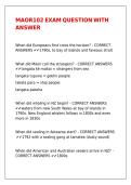 MAOR102 EXAM QUESTION WITH ANSWERS