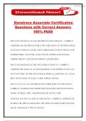 Dynatrace Associate Certification Questions with Correct Answers 100&percnt; PASS