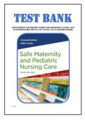 Test Bank for Safe Maternity and Pediatric Nursing Care 3rd Edition &lpar;F&period;A Davis Company&comma; 2025&rpar; by Luanne Linnard Palmer&comma; Isbn no&semi; 9781719648844&comma; all 38 Chapters Covered