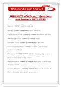 UNH NUTR 400 Exam 1 Questions and Answers 100&percnt; PASS