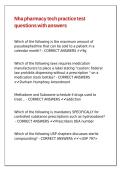 Nha pharmacy tech practice test questions with answers