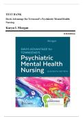 Test Bank For Davis Advantage for Townsend&rsquo;s Essentials of Psychiatric Mental Health Nursing 11th Edition by Karyn Morgan&comma; all 32 Chapters Covered &lpar;NEWEST 2026&rpar;