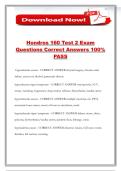 Hondros 160 Test 2 Exam Questions Correct Answers 100&percnt; PASS