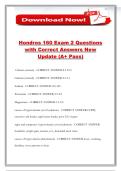 Hondros 160 Exam 2 Questions with Correct Answers New Update &lpar;A&plus; Pass&rpar;