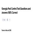 Georgia Pest Control Registration Exam