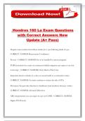 Hondros 160 La Exam Questions with Correct Answers New Update &lpar;A&plus; Pass&rpar;