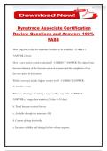 Dynatrace Associate Certification Review Questions and Answers 100&percnt; PASS