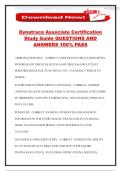 Dynatrace Associate Certification Study Guide QUESTIONS AND ANSWERS 100&percnt; PASS