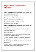 Nsg5442 Exam-3 WITH CORRECT ANSWERS