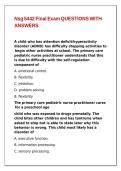 Nsg 5442 Final Exam QUESTIONS WITH ANSWERS&comma;
