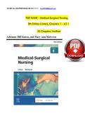 TEST BANK - Medical-Surgical Nursing&comma; 8th Edition &lpar;Linton&rpar;&comma; Chapters 1 - 63 &vert; All Chapters Verified