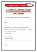 C839v5&sol;D334 Additional Practice Questions with Correct Answers 100&percnt; Verified
