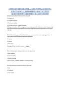 CPFO GOVERNMENTAL ACCOUNTING&comma; AUDITING AND FINANCIAL REPORTING PRACTICE TEST