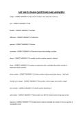 SAT MATH EXAM QUESTIONS AND ANSWERS