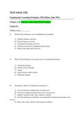 Test Bank for Fundamental Accounting Principles 25th Edition by John Wild&comma; Ken Shaw&comma; Kermit Larson &vert; Complete Questions & 100&percnt; Verified Correct Answers