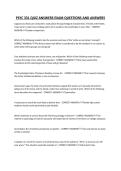 PSYC 331 QUIZ ANSWERS EXAM QUESTIONS AND ANSWERS
