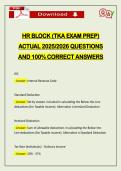 PACKAGE DEAL&colon;&colon;&colon; H&R BLOCK EXAMS WITH FINALS ACTUAL 2026 UPDATE