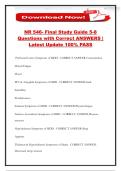 NR 546- Final Study Guide 5-8 Questions with Correct ANSWERS &vert; Latest Update 100&percnt; PASS