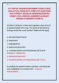 ATI VIRTUAL-PHARM ASSESSMENT EXAM LATEST  2026 ACTUAL EXAM WITH COMPLETE QUESTIONS  AND CORRECT DETAILED ANSWERS&vert;&vert;VERIFIED  EXAM&excl;&excl; &lpar;100&percnt; VERIFIED ANSWERS&rpar; &vert;ALREADY  GRADED A&plus;&vert;&vert;NEWEST EXAM&excl;&excl;&excl;&vert;&vert;