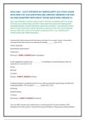 WGU C845 - &lpar;ISC&rpar;2 CERTIFIED IN CYBERSECURITY &lpar;CC&rpar; STUDY GUIDE WITH PRACTICE 250 QUESTIONS AND VERIFIED ANSWERS FOR 2025 OA AND EXAM PREP WITH MOST TESTED QUESTIONS GRADED A&plus;