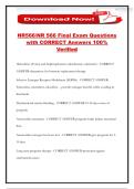 NR566&sol;NR 566 Final Exam Questions with CORRECT Answers 100&percnt; Verified