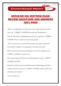 NR566&sol;NR 566 MIDTERM EXAM REVIEW QUESTIONS AND ANSWERS 100&percnt; PASS