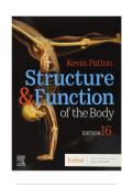 Latest Update 2026 &vert; Graded A&plus; Exam Prep &mdash; Structure & Function of the Body 16th Edition Test Bank &mdash; Kevin T&period; Patton&comma; PhD & Gary A&period; Thibodeau&comma; PhD &lpar;Authors&rpar;