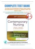 Latest Update 2026 &vert; Graded A&plus; Exam Prep &mdash; Contemporary Nursing&colon; Issues&comma; Trends&comma; & Management 8th Edition Test Bank &mdash; Barbara Cherry&comma; DNSc&comma; MBA&comma; RN&comma; NEA-BC & Susan R&period; Jacob &lpar;Authors&rpar;