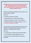 PN 4006 FINAL Exam Test Bank 2 Newest Actual Exam  With Complete Questions And Correct Detailed  Answers&vert;&vert;Verified Exam&excl;&excl;&excl; &lpar;Verified Answers&rpar; &vert;Already  Graded A&plus;&vert;&vert;Newest Exam&excl;&excl;&excl;