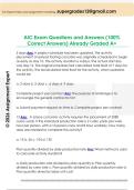 AIC Exam Questions and Answers &lpar;100&percnt;  Correct Answers&rpar; Already Graded A&plus;