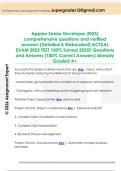 Appian Senior Developer 2025&rpar;  comprehensive questions and verified  answers &lpar;Detailed & Elaborated&rpar; ACTUAL  EXAM 2025 TEST 100&percnt; Solved 2025&excl;&excl; Questions  and Answers &lpar;100&percnt; Correct Answers&rpar; Already  Graded A&plus; 