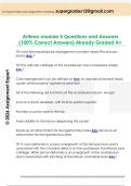 Arthrex module 5 Questions and Answers  &lpar;100&percnt; Correct Answers&rpar; Already Graded A&plus; 
