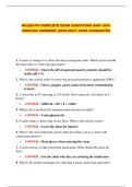NCLEX-PN COMPLETE EXAM QUESTIONS AND 100&percnt; VERIFIED ANSWERS &lpar;2026-2027&rpar; PASS GUARANTEE
