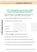 ATP - CTP Questions and Answers &lpar;100&percnt;  Correct Answers&rpar; Already Graded A&plus;
